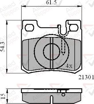 Comline ADB01067 - Kit de plaquettes de frein, frein à disque cwaw.fr