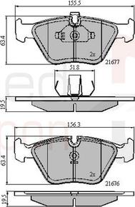 Comline ADB01010 - Kit de plaquettes de frein, frein à disque cwaw.fr