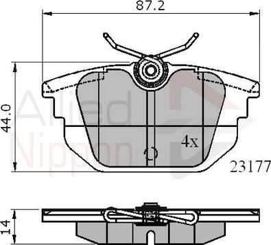 Comline ADB01012 - Kit de plaquettes de frein, frein à disque cwaw.fr