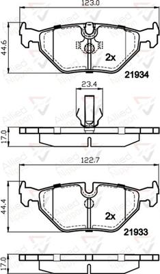 Comline ADB01024 - Kit de plaquettes de frein, frein à disque cwaw.fr