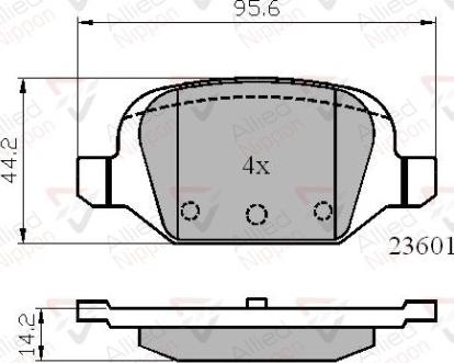 Comline ADB01026 - Kit de plaquettes de frein, frein à disque cwaw.fr