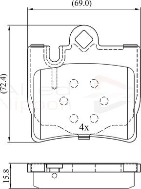 Comline ADB01143 - Kit de plaquettes de frein, frein à disque cwaw.fr