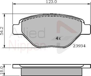 Comline ADB01159 - Kit de plaquettes de frein, frein à disque cwaw.fr