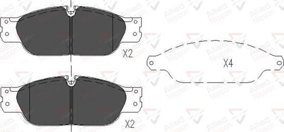 Comline ADB01103 - Kit de plaquettes de frein, frein à disque cwaw.fr