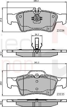 Comline ADB01118 - Kit de plaquettes de frein, frein à disque cwaw.fr