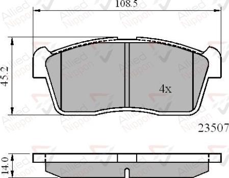 Comline ADB01113 - Kit de plaquettes de frein, frein à disque cwaw.fr