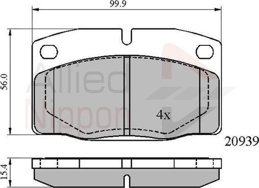 Comline ADB0135 - Kit de plaquettes de frein, frein à disque cwaw.fr