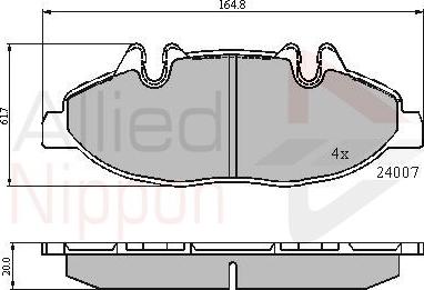 Comline ADB01305 - Kit de plaquettes de frein, frein à disque cwaw.fr