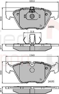 Comline ADB01300 - Kit de plaquettes de frein, frein à disque cwaw.fr