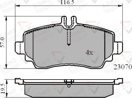 Comline ADB01318 - Kit de plaquettes de frein, frein à disque cwaw.fr