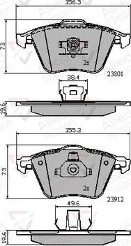 Comline ADB01752 - Kit de plaquettes de frein, frein à disque cwaw.fr