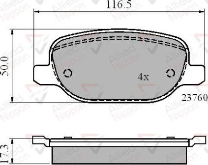 Comline ADB01769 - Kit de plaquettes de frein, frein à disque cwaw.fr