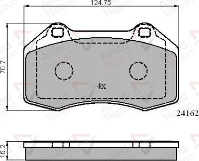 Comline ADB01703 - Kit de plaquettes de frein, frein à disque cwaw.fr