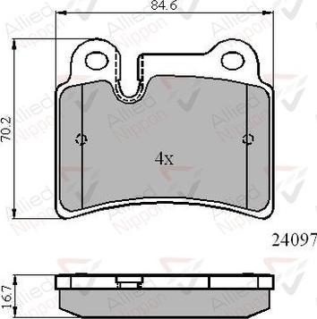 HELLA T1500 - Kit de plaquettes de frein, frein à disque cwaw.fr