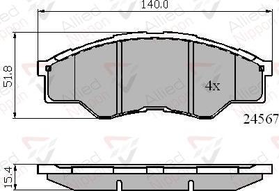 Comline ADB01773 - Kit de plaquettes de frein, frein à disque cwaw.fr