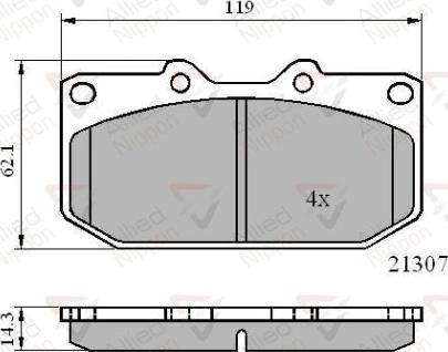 Comline ADB0829 - Kit de plaquettes de frein, frein à disque cwaw.fr