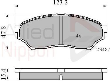 Comline ADB0826 - Kit de plaquettes de frein, frein à disque cwaw.fr