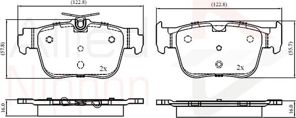 Comline ADB03069 - Kit de plaquettes de frein, frein à disque cwaw.fr