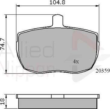 SACHS 94 - Kit de plaquettes de frein, frein à disque cwaw.fr