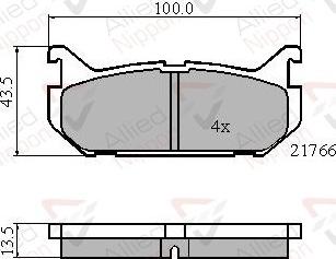 Comline ADB0327 - Kit de plaquettes de frein, frein à disque cwaw.fr