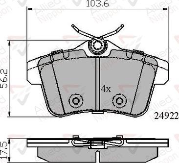 Comline ADB02045 - Kit de plaquettes de frein, frein à disque cwaw.fr