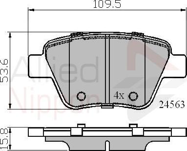 Comline ADB02022 - Kit de plaquettes de frein, frein à disque cwaw.fr