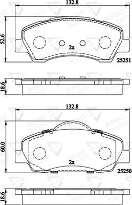 Comline ADB02199 - Kit de plaquettes de frein, frein à disque cwaw.fr