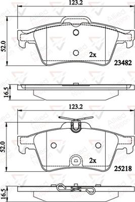 Comline ADB02198 - Kit de plaquettes de frein, frein à disque cwaw.fr