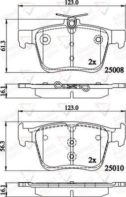 Comline ADB02156 - Kit de plaquettes de frein, frein à disque cwaw.fr