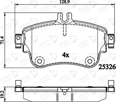 Comline ADB02151 - Kit de plaquettes de frein, frein à disque cwaw.fr