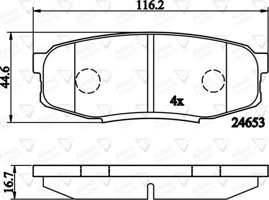 Comline ADB02124 - Kit de plaquettes de frein, frein à disque cwaw.fr