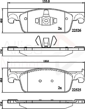 Comline ADB02316 - Kit de plaquettes de frein, frein à disque cwaw.fr