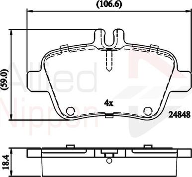 Comline ADB02209 - Kit de plaquettes de frein, frein à disque cwaw.fr