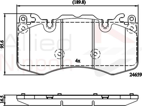 Comline ADB02211 - Kit de plaquettes de frein, frein à disque cwaw.fr