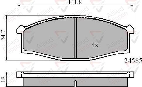 Comline ADB0758 - Kit de plaquettes de frein, frein à disque cwaw.fr