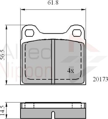 Comline ADB0731 - Kit de plaquettes de frein, frein à disque cwaw.fr