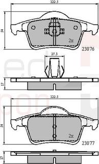 Comline ADB0729 - Kit de plaquettes de frein, frein à disque cwaw.fr