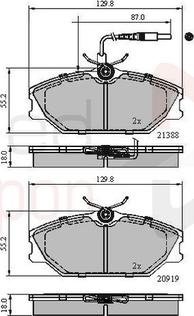 Comline ADB1526 - Kit de plaquettes de frein, frein à disque cwaw.fr