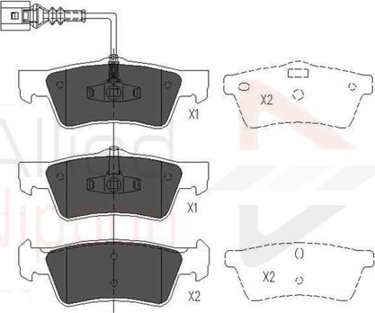 Comline ADB16062 - Kit de plaquettes de frein, frein à disque cwaw.fr