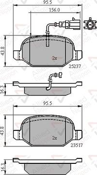 Comline ADB16013 - Kit de plaquettes de frein, frein à disque cwaw.fr