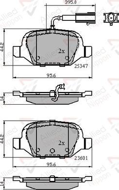 Comline ADB11026 - Kit de plaquettes de frein, frein à disque cwaw.fr