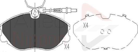 Comline ADB11129 - Kit de plaquettes de frein, frein à disque cwaw.fr