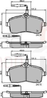 Comline ADB11250 - Kit de plaquettes de frein, frein à disque cwaw.fr