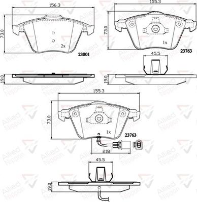 Comline ADB11752 - Kit de plaquettes de frein, frein à disque cwaw.fr