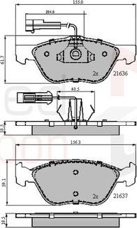 Comline ADB1897 - Kit de plaquettes de frein, frein à disque cwaw.fr