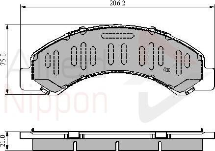 Comline ADB3918 - Kit de plaquettes de frein, frein à disque cwaw.fr