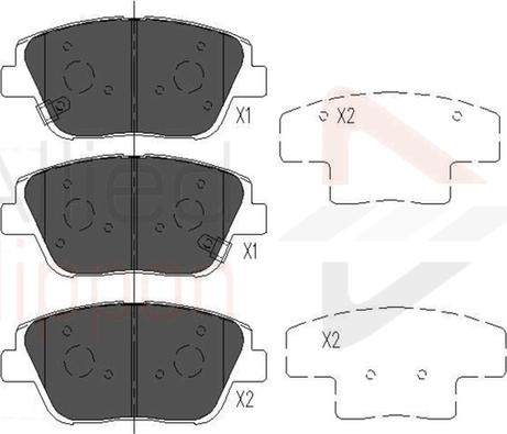 Comline ADB36080 - Kit de plaquettes de frein, frein à disque cwaw.fr