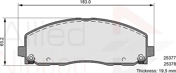 Comline ADB36103 - Kit de plaquettes de frein, frein à disque cwaw.fr