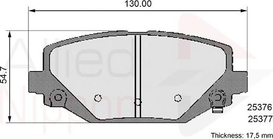 Comline ADB36102 - Kit de plaquettes de frein, frein à disque cwaw.fr