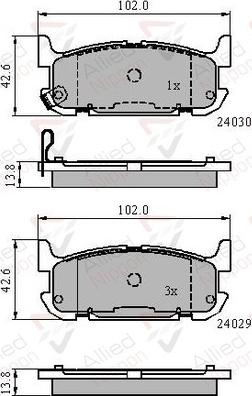 Comline ADB31521 - Kit de plaquettes de frein, frein à disque cwaw.fr